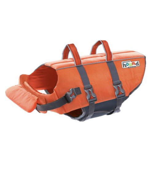 Outward Hound Granby RipStop Dog Life Jacket (Small, Bright Orange)