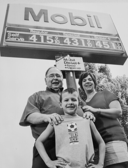 Donna Walstedt with her Dad, Francis Richards, and her son, Brandon, in a family photo taken in 2011 prior to transitioning to Irving.
