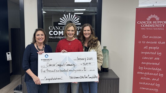 Q1 2024 Presentation to Cancer Support Community, (L-R): Monica Murietta, Kara DeMelfi and Renee McCraw-Phillips 