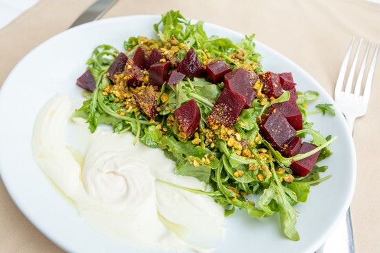 Roasted Beets and Baby Arugula