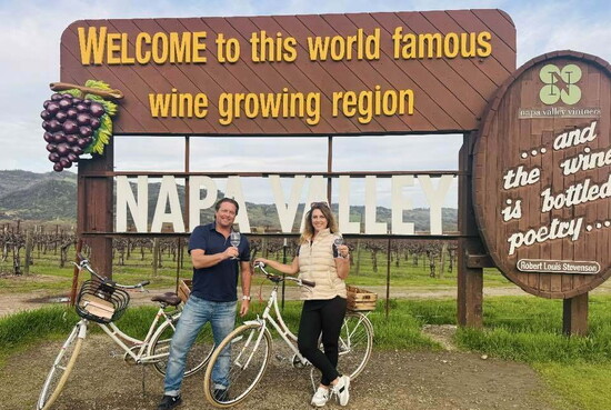 Biking from Calistoga