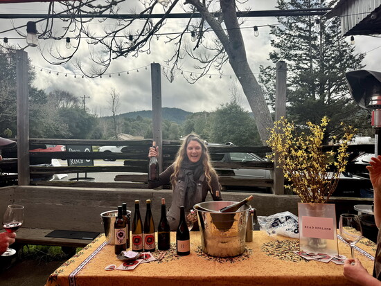 Disco Ranch: Ashley Read pouring her Read Holland wines