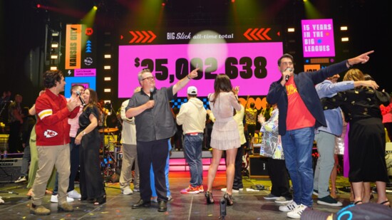 Big Slick's all-time total donated to Children's Mercy. Photo by: Kyle Rivas