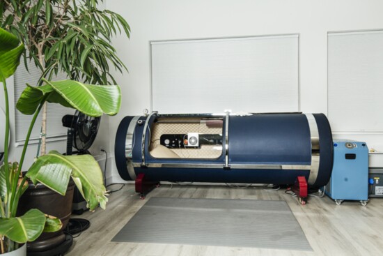 Hyperbaric oxygen chamber at The Avenu Wellness Center