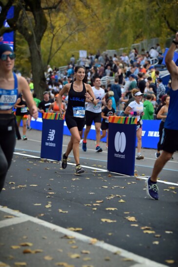 Leslie Gregory got inspiration for her jewlery line while running the NYC marathon