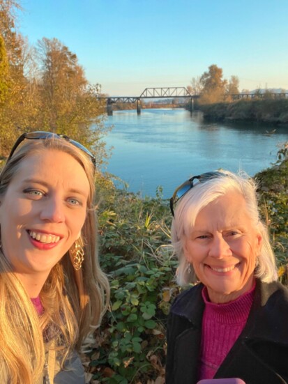 Lifestyle writer Jordan Gray and mother Sheri during their recent trip to Snohomish, Washington