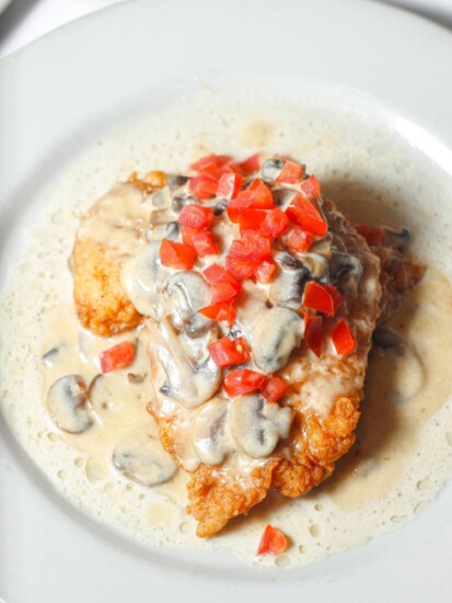 Chicken topped with Randy's Marsala Sauce