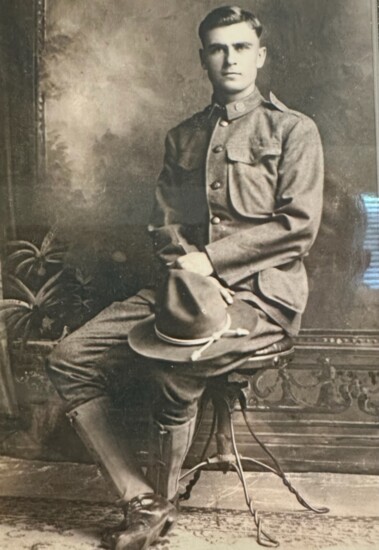 Hayden's great-grandfather, Victor Hayden, was among the U.S. Army’s combat troops in World War I.