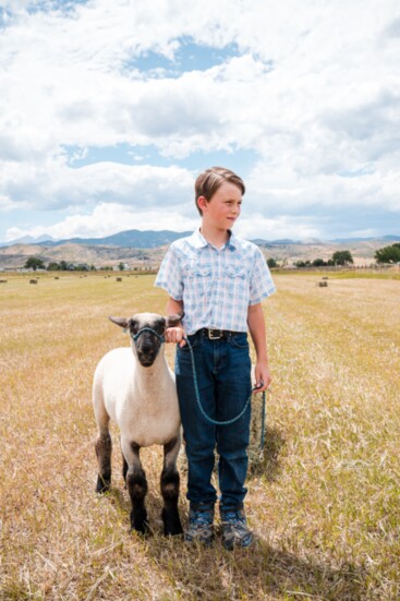 nthony Hale and his sheep, Dill.