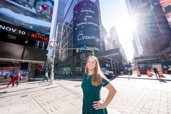 Olga Chin in Times Square