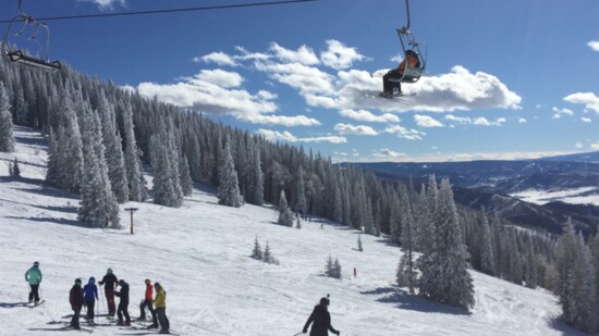 Fluffy snow and valley views at Steamboat Ski Resort. Photography By Mimi Slawoff