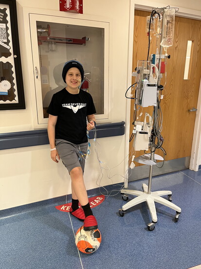 Jack Salafia during treatment.