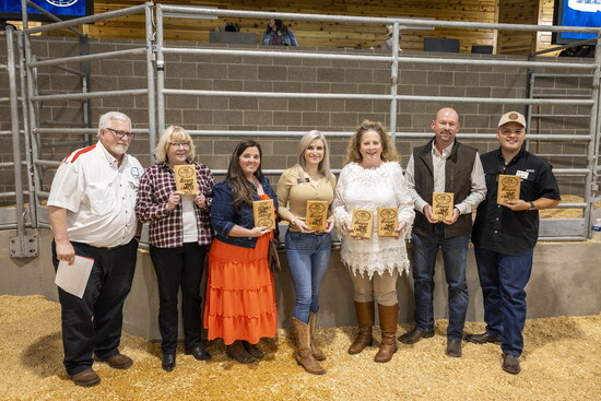 John Fox Chamber Herd Buyer plaque at the CFISD FFA Livestock Show & Auction