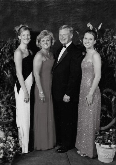 1996: Sam and Teresa Hatcher, both Cumberland alumni, are familiar faces at the Phoenix Ball. 