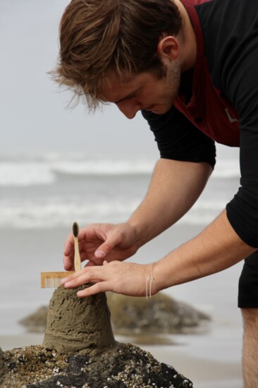 Wyatt Naillon and his bamboo products