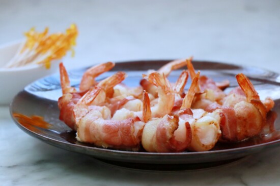 Air Fryer Bacon-Wrapped Shrimp