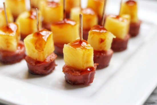  Smoked Sausage-Pineapple Bites