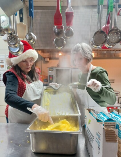 Preparing Santa Breakfast