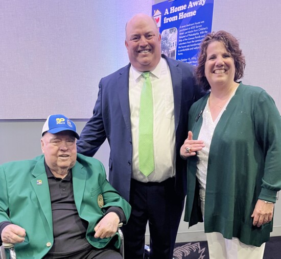 (L-R) Jim Murray, Jimmy Joe Murray, Susan Campbell CEO of RMHC