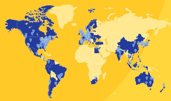 Over 390 Houses in 62 countries