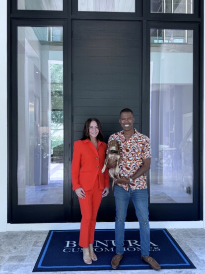 Lynn Hurley, Cedric Colyer, and Pedro the dog