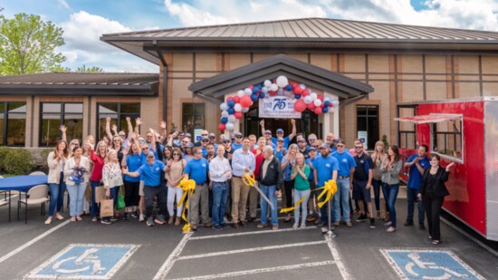 The Hendersonville Chamber held a ribbon cutting ceremony for HUD's 75th anniversary.