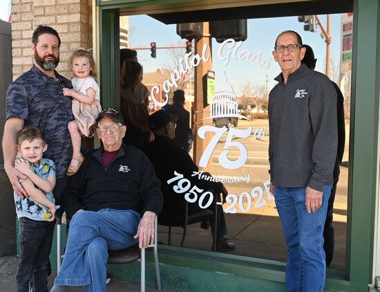 Aaron Grimes with his son Ryder and daughter, Aspen, grandfather, Jack, and father, Glenn