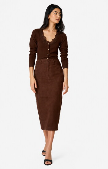 Jodi Suede Skirt