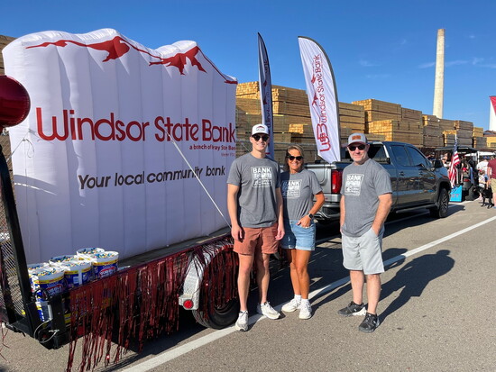 WSB employees participating in the Windsor Harvest Festival parade.