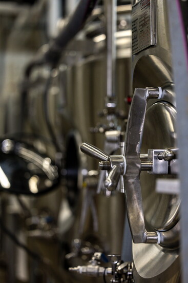 Brewing equipment. Photo Credit: Kerry Paradis Photography