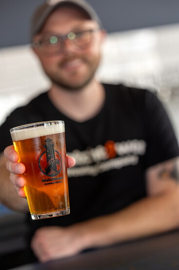 Watchtower Brewing beer. Photo Credit: Kerry Paradis Photography