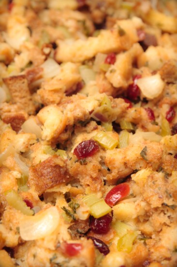 Three Chile-Cranberry, Pear & Toasted Pecan Stuffing