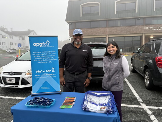 Izak Battle at a community event. Photo courtesy of APGFCU.