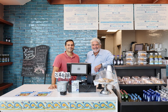 Louis Pappas with Josh, The Manager of Louis Pappas