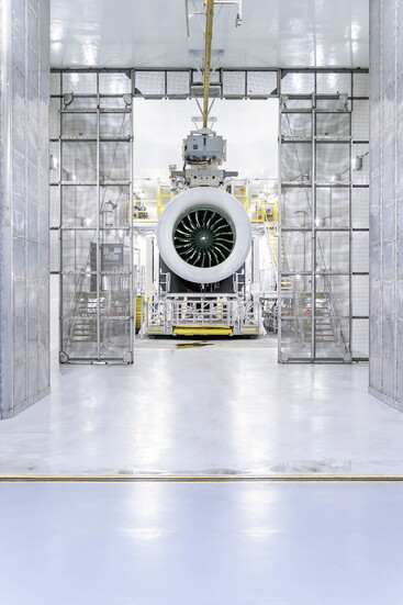 The GTF Engine, made by Pratt & Whitney