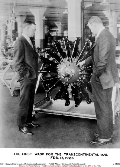 The first WASP engine made by Pratt & Whitney
