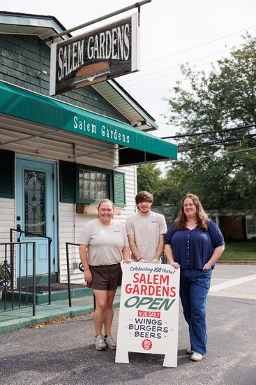 Left to right: Paige Dornheggen, Nick Jennings and Annie Larkin.