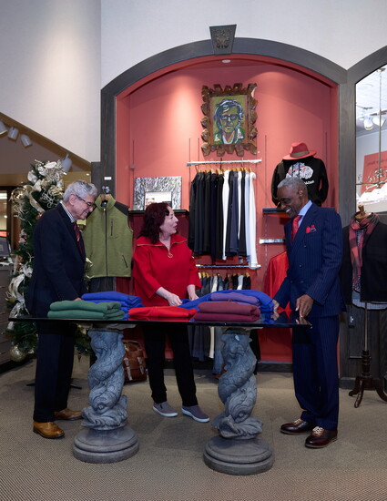 Ron and Jody Morneault, with James Thompson