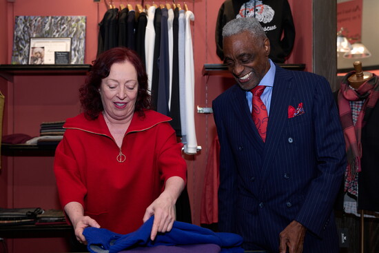 Jody Morneault with her new business partner James Thomas