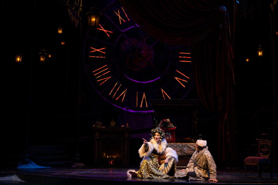 Laura Beth Wells and Jed Diamond in “A Christmas Carol,” Clarence Brown Theatre. Photo: Le Anna Jacobson.