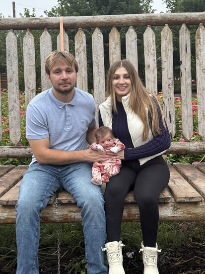 Eli Molden and his partner, Judy, with their daughter Phoebe.