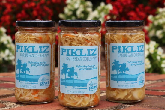 Pikliz Carribean Coleslaw, produced and bottled by Pearl Island. Photo Courtesy of Pearl Island. 