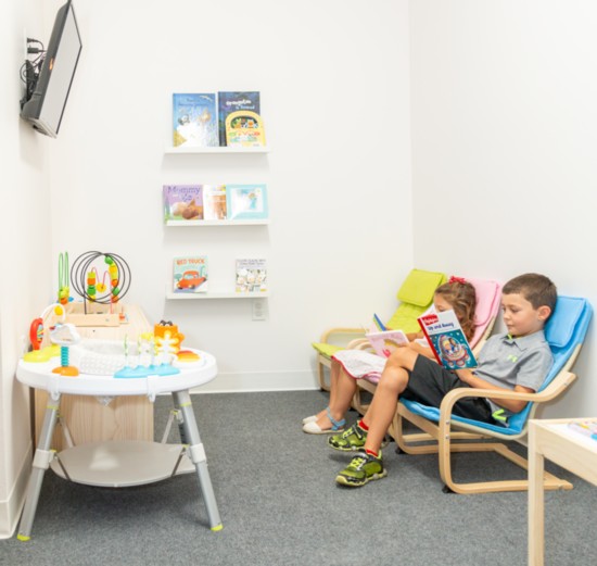 The children's care area at Chris Lane