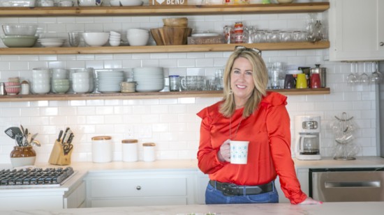 Carrie DiTullio at home in her newly renovated kitchen