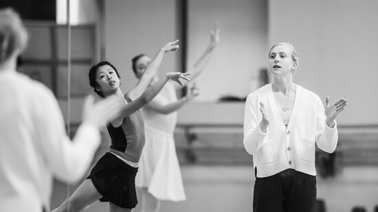 A rehearsal by members of Ballet Hartford