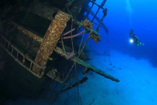 Hilma Hooker shipwreck in Bonaire, the Caribbean Netherlands