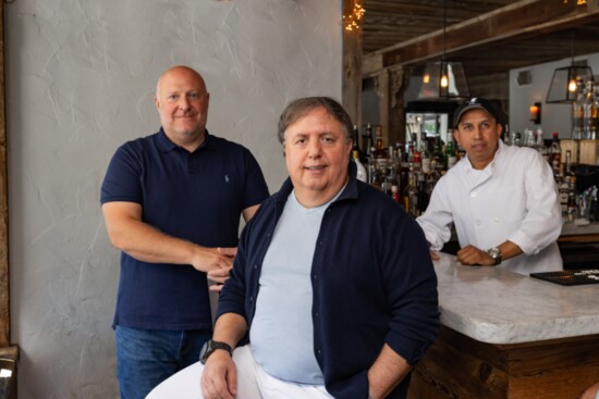 Peter Mennona, Tommy Febbraio and Chef Carlos Gonzalez 