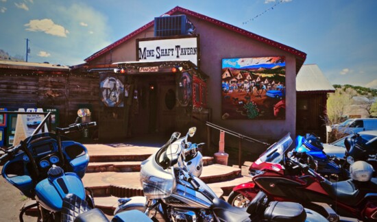 In 1947, the Mine Shaft Tavern was the last structure built in Madrid by the Albuquerque and Cerrillos Coal Company.