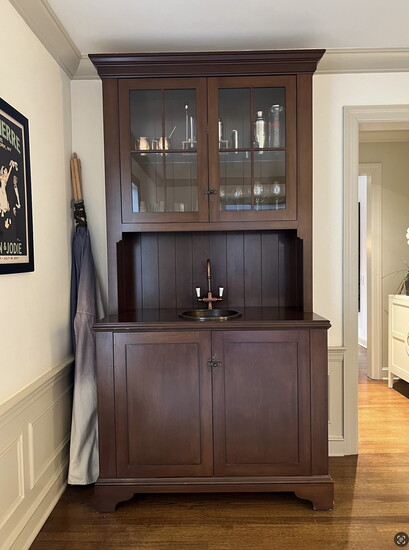 The bar, before.