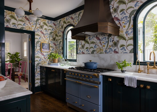 “I love having that range—it’s super functional through the holidays,” Copeland says. “It’s awesome having a double oven that doesn’t take a bunch of vertical 